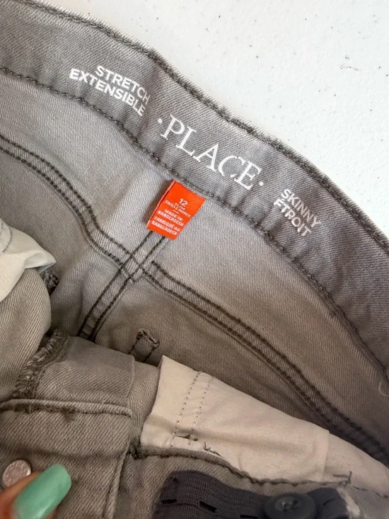 Place Women's Skinny Jeans - Light Gray - Picture 4 of 5